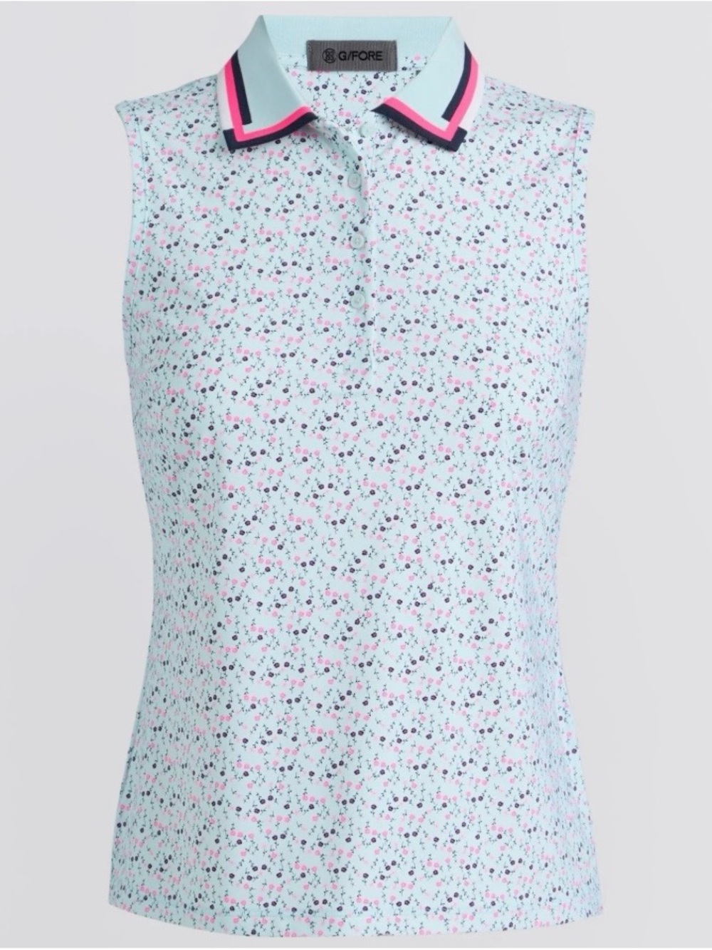 G/FORE NWT Women’s Aye Poppy Silky Tech Nylon Sleeveless Polo
